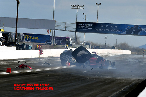 Big Tire Shootout crash